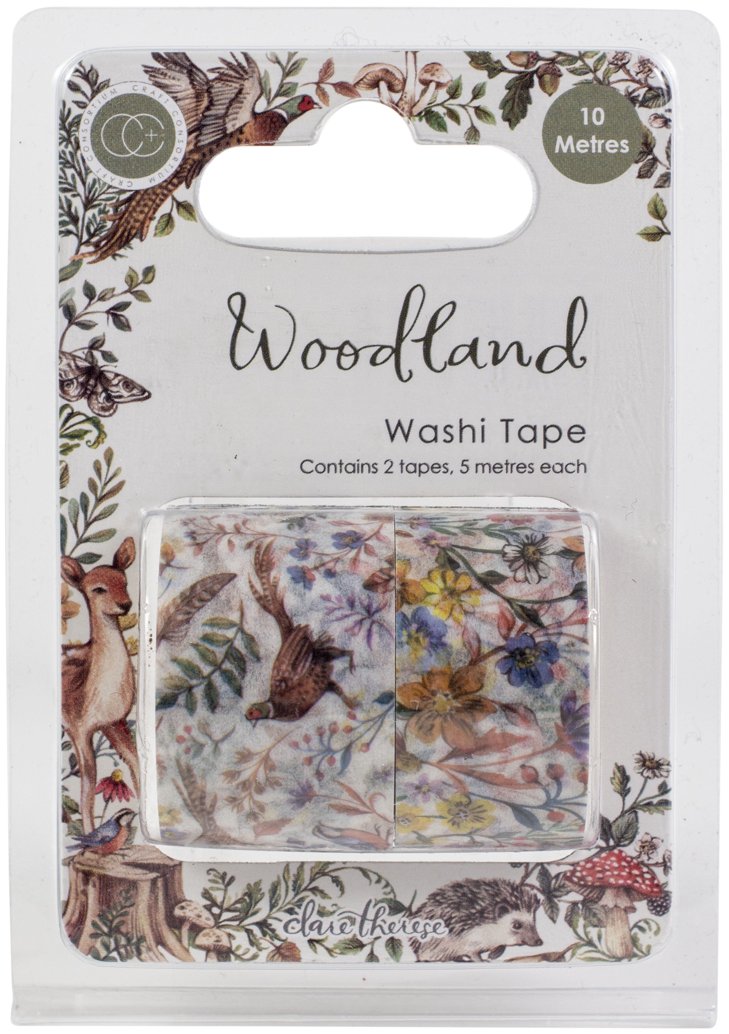 Craft Consortium Washi Tape 2/Pkg Woodland