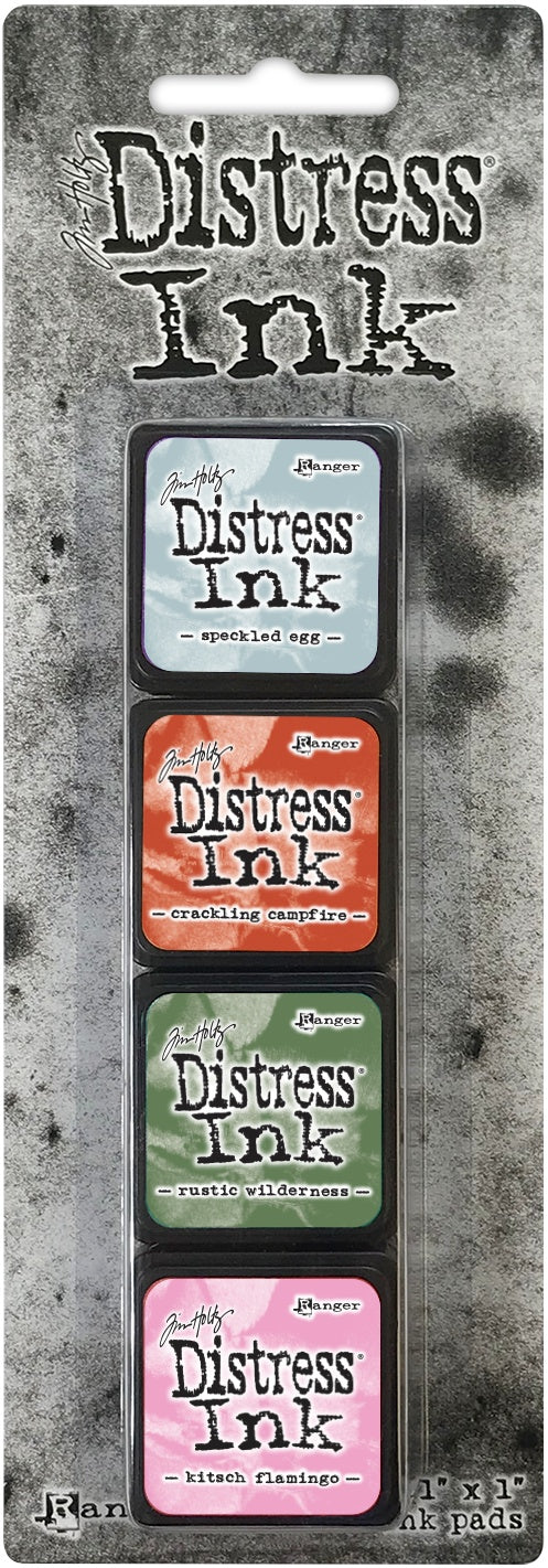 Tim Holtz Distress Mini Ink Pads 4/Pkg Kit 16