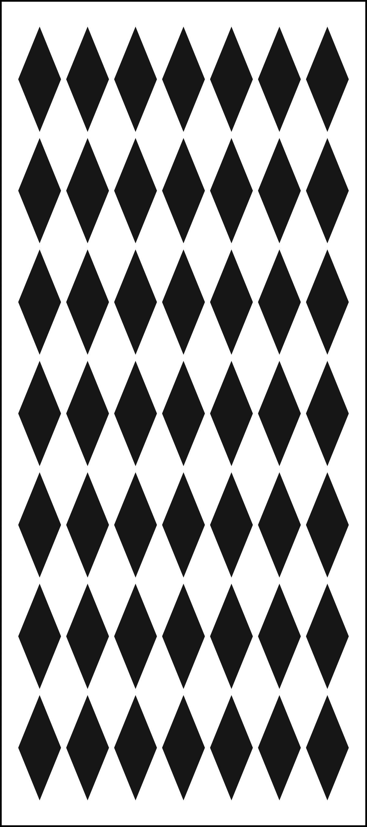 Crafter's Workshop Slimline Stencil 4"X9" Harlequin