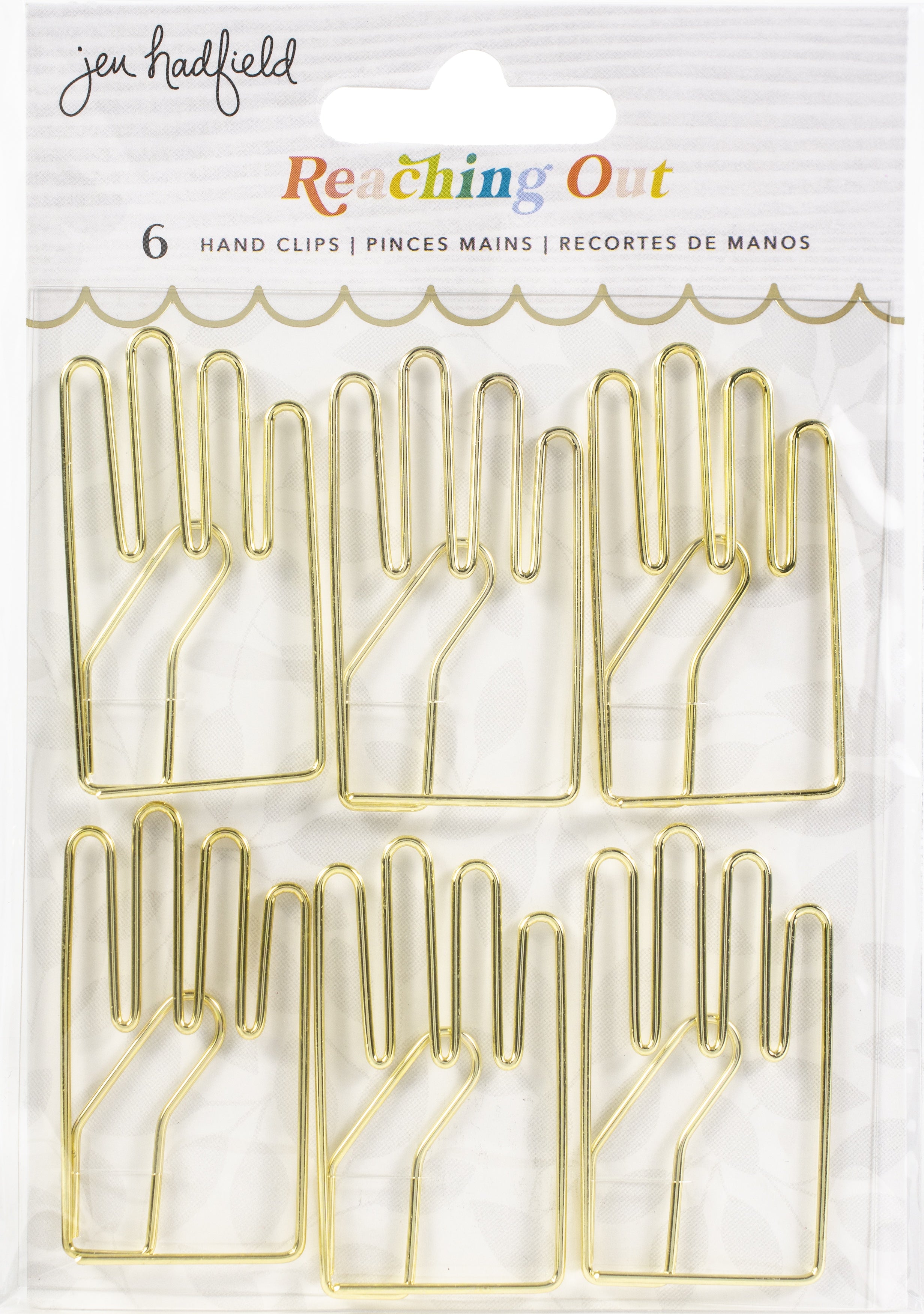 Jen Hadfield Reaching Out Metal Clips Hand
