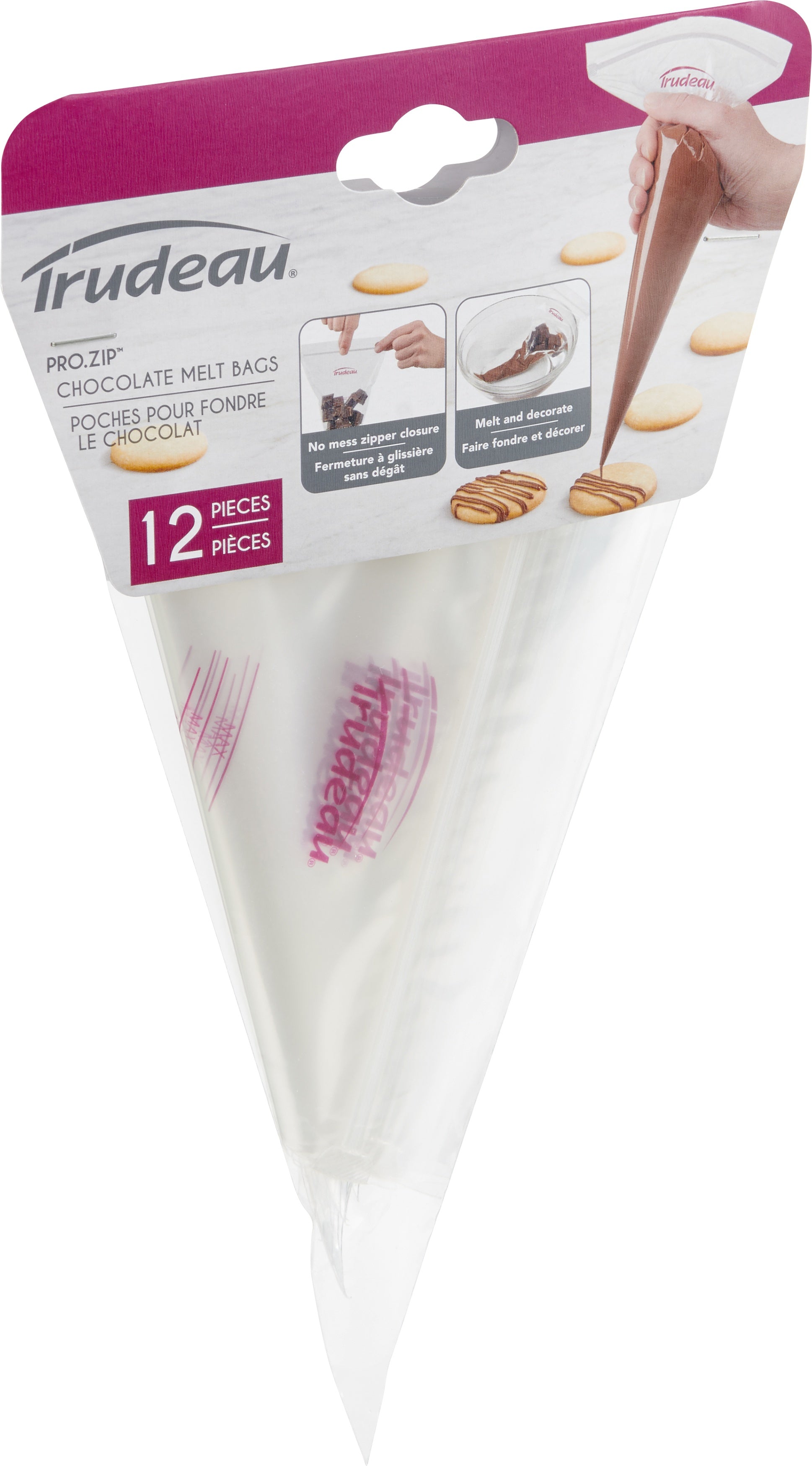 Pro Zip Chocolate Melt Bags 12" 