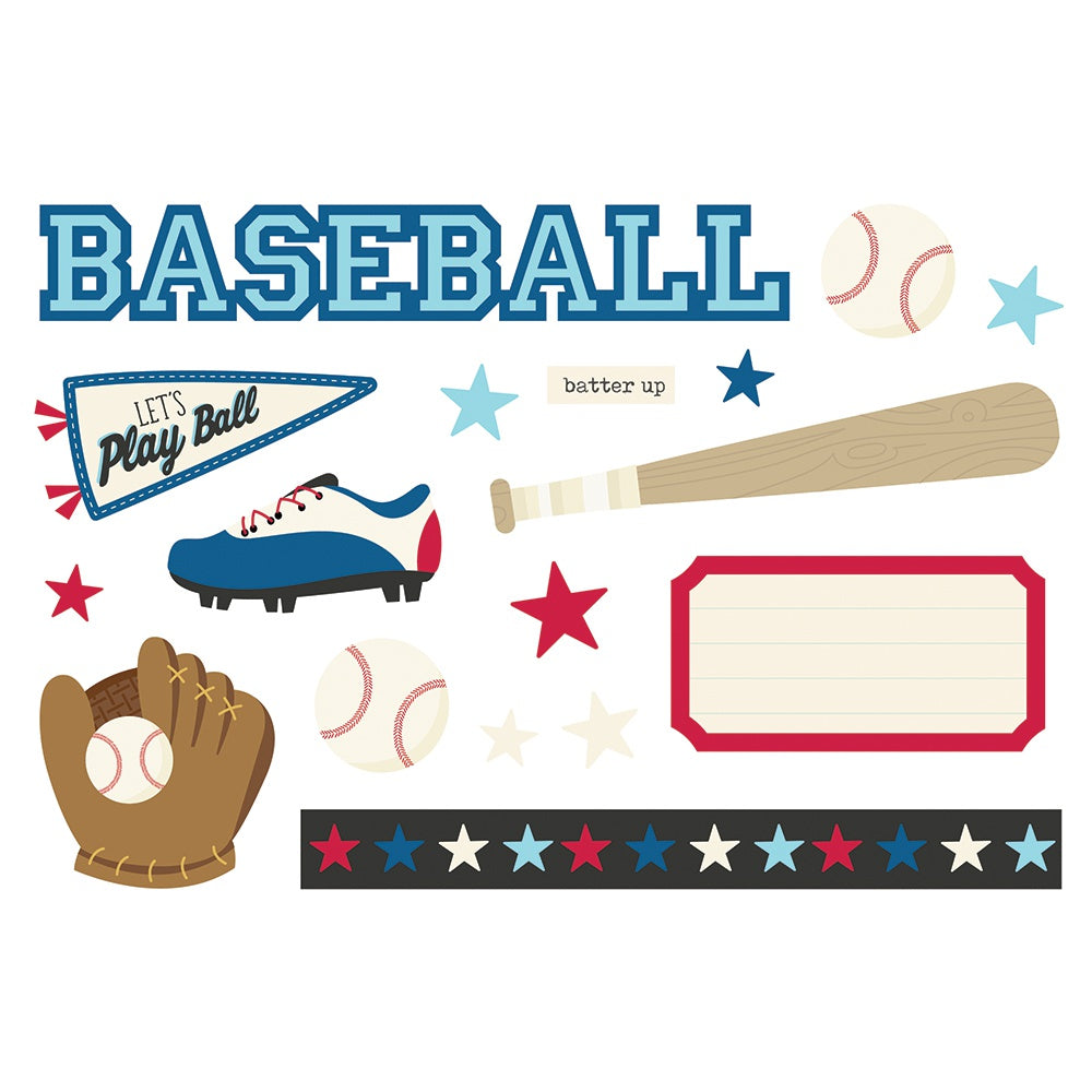Simple Stories Simple Pages Page Pieces Baseball