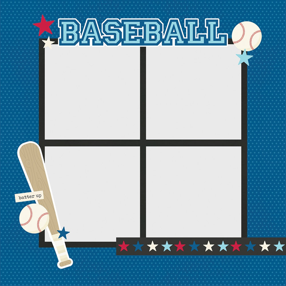 Simple Stories Simple Pages Page Pieces Baseball