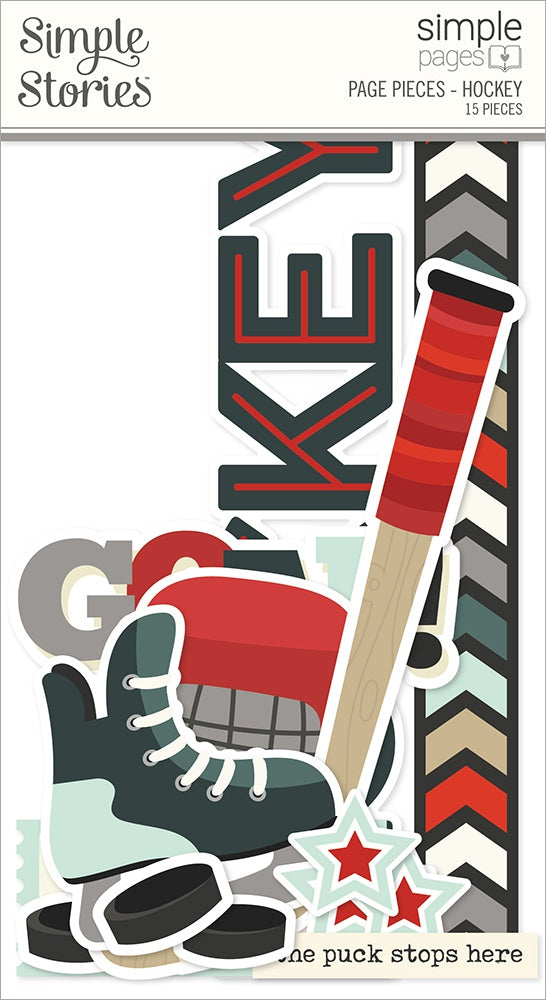 Simple Stories Simple Pages Page Pieces Hockey