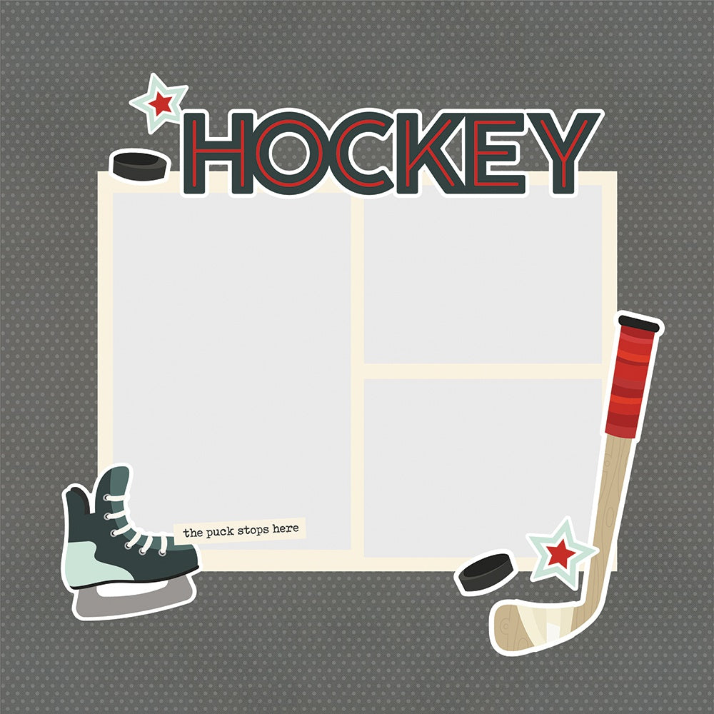 Simple Stories Simple Pages Page Pieces Hockey