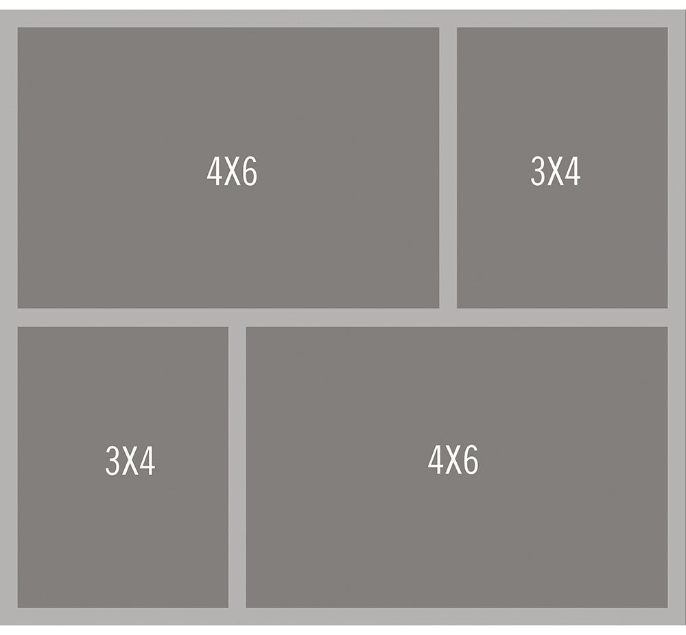 Simple Stories Simple Pages Page Template (1) 2-3"X4" & 2-4"X6"