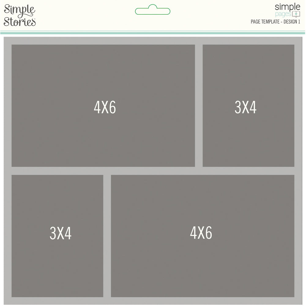 Simple Stories Simple Pages Page Template (1) 2-3"X4" & 2-4"X6"