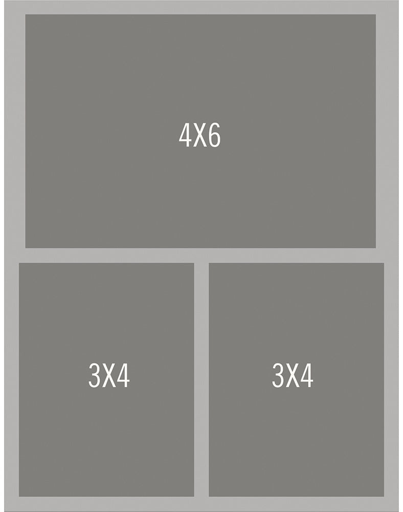 Simple Stories Simple Pages Page Template (1) 2-3"X4" & 1-4"X6"