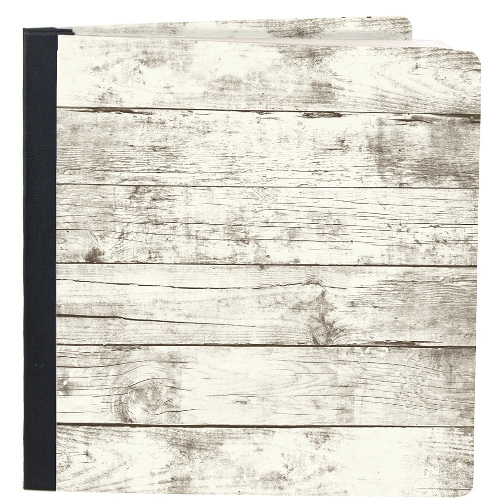 Simple Stories Sn@p! Flipbook 6"X8" Whitewashed Wood