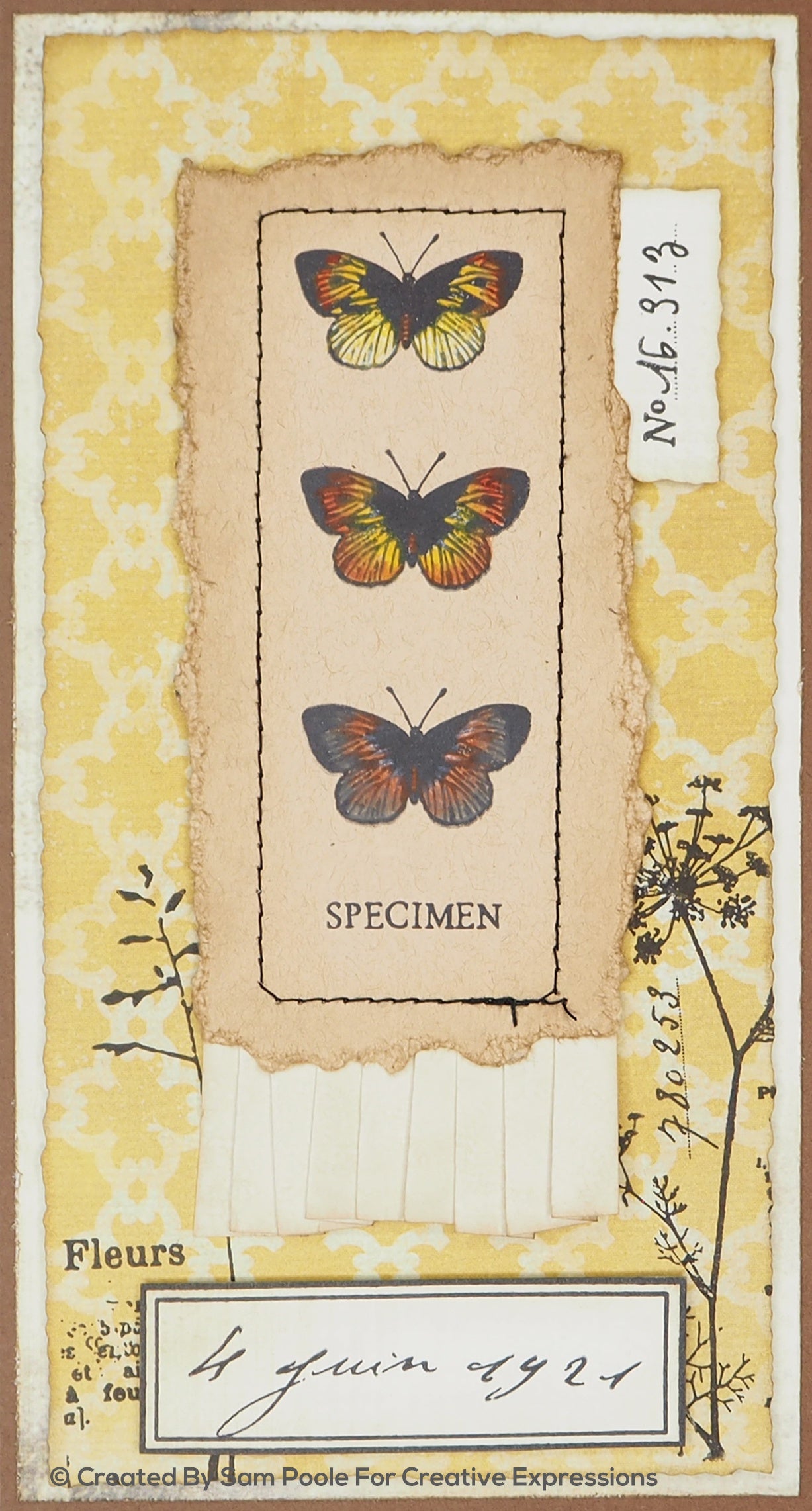 Creative Expressions A5 Clear Stamp Set By Sam Poole Dates From The Past