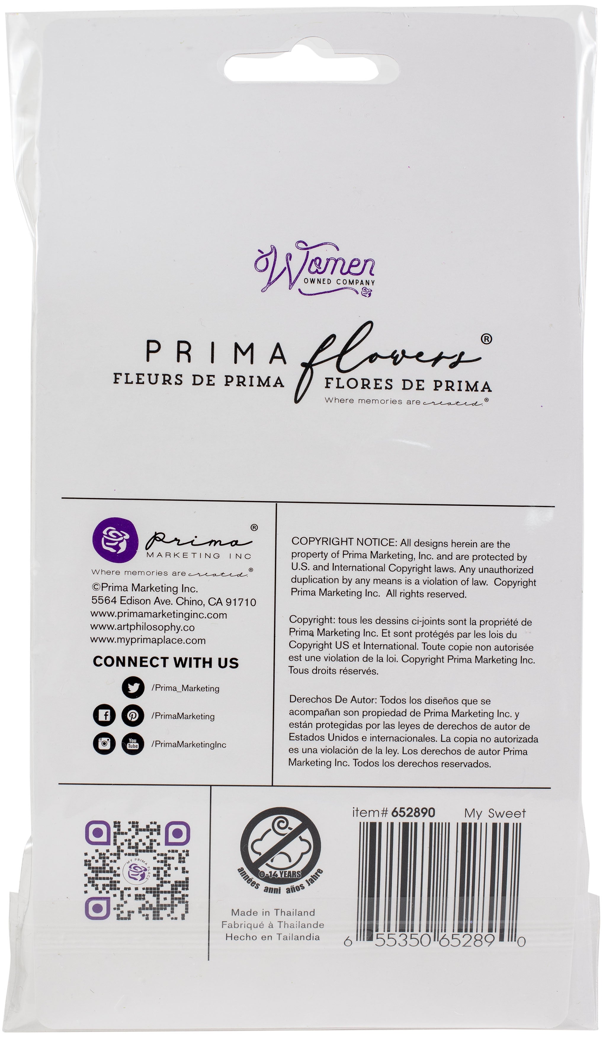 Prima Marketing Mulberry Paper Flowers Friends Always/My Sweet
