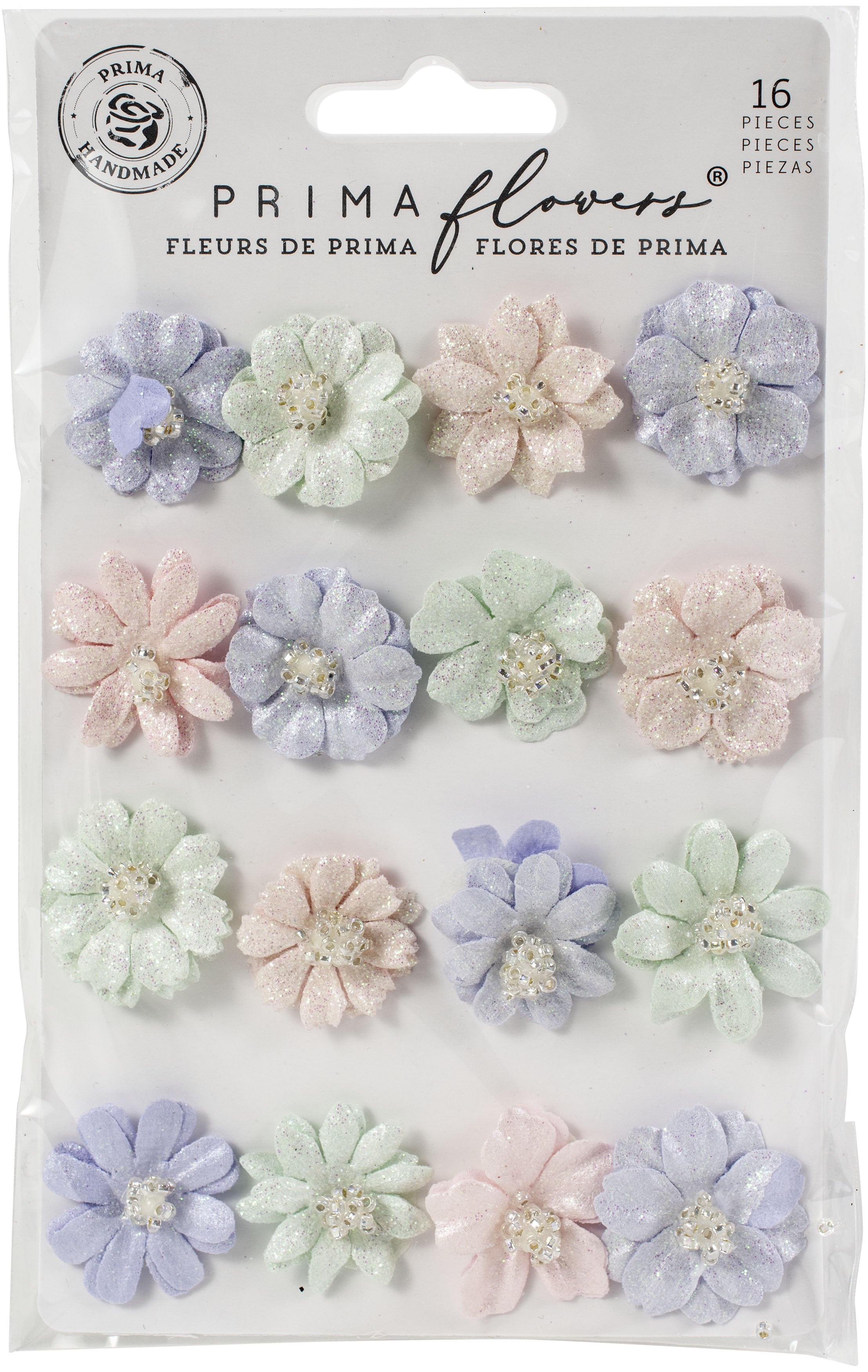 Prima Marketing Mulberry Paper Flowers Pretty Tints/Watercolor Floral