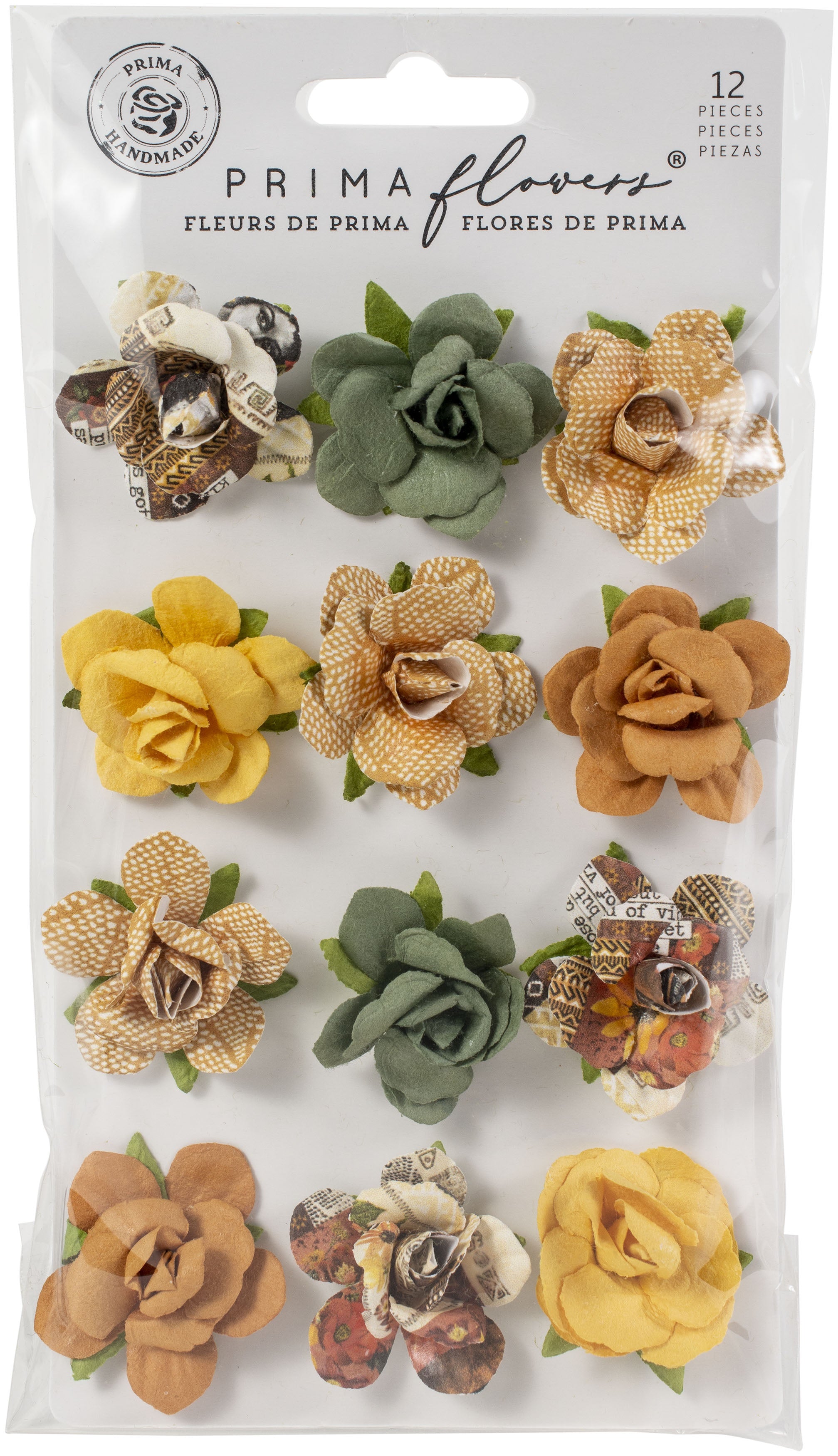 Prima Marketing Mulberry Paper Flowers Beautiful Sunset/Diamond