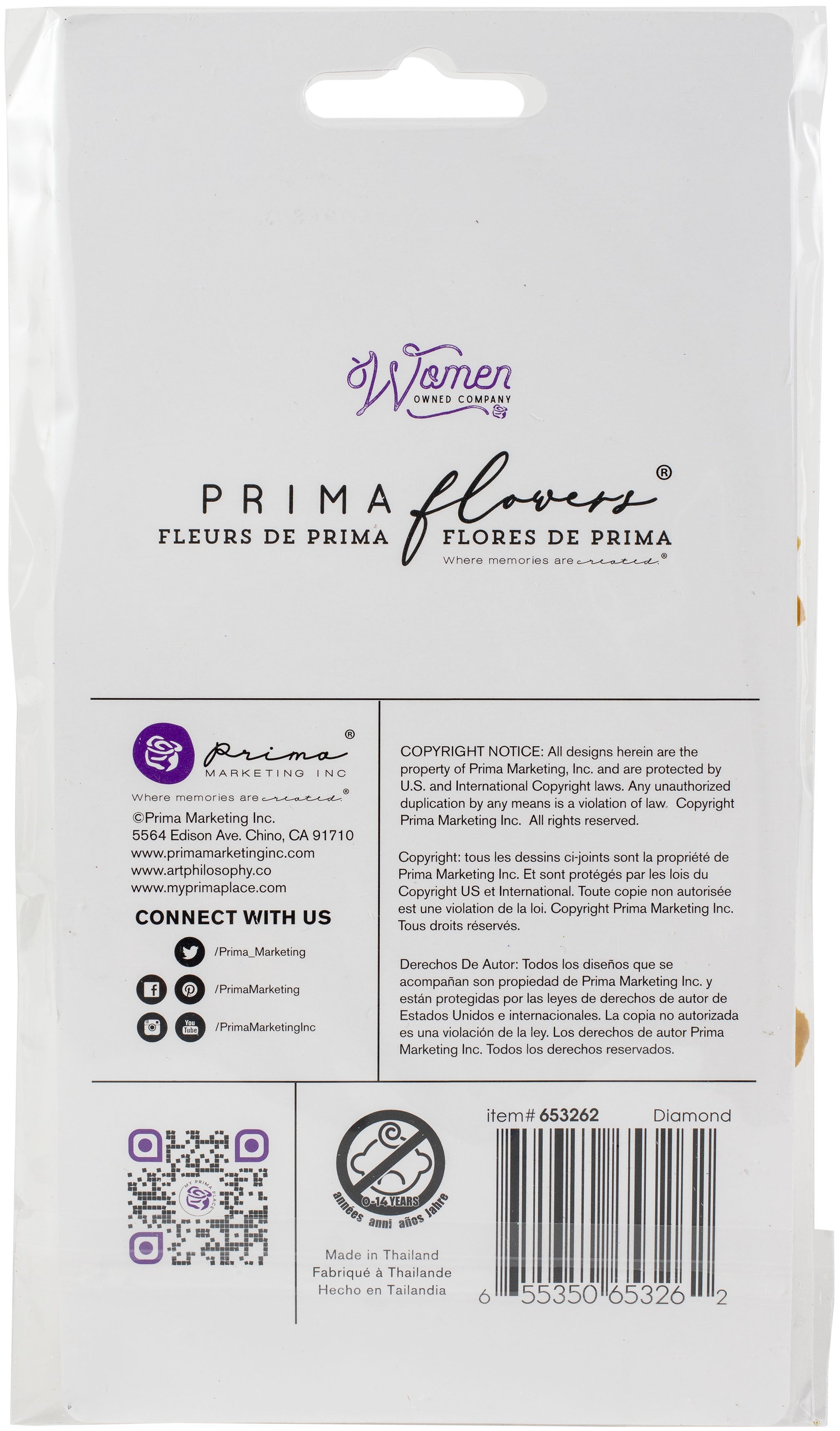 Prima Marketing Mulberry Paper Flowers Colorful Beauty/Diamond