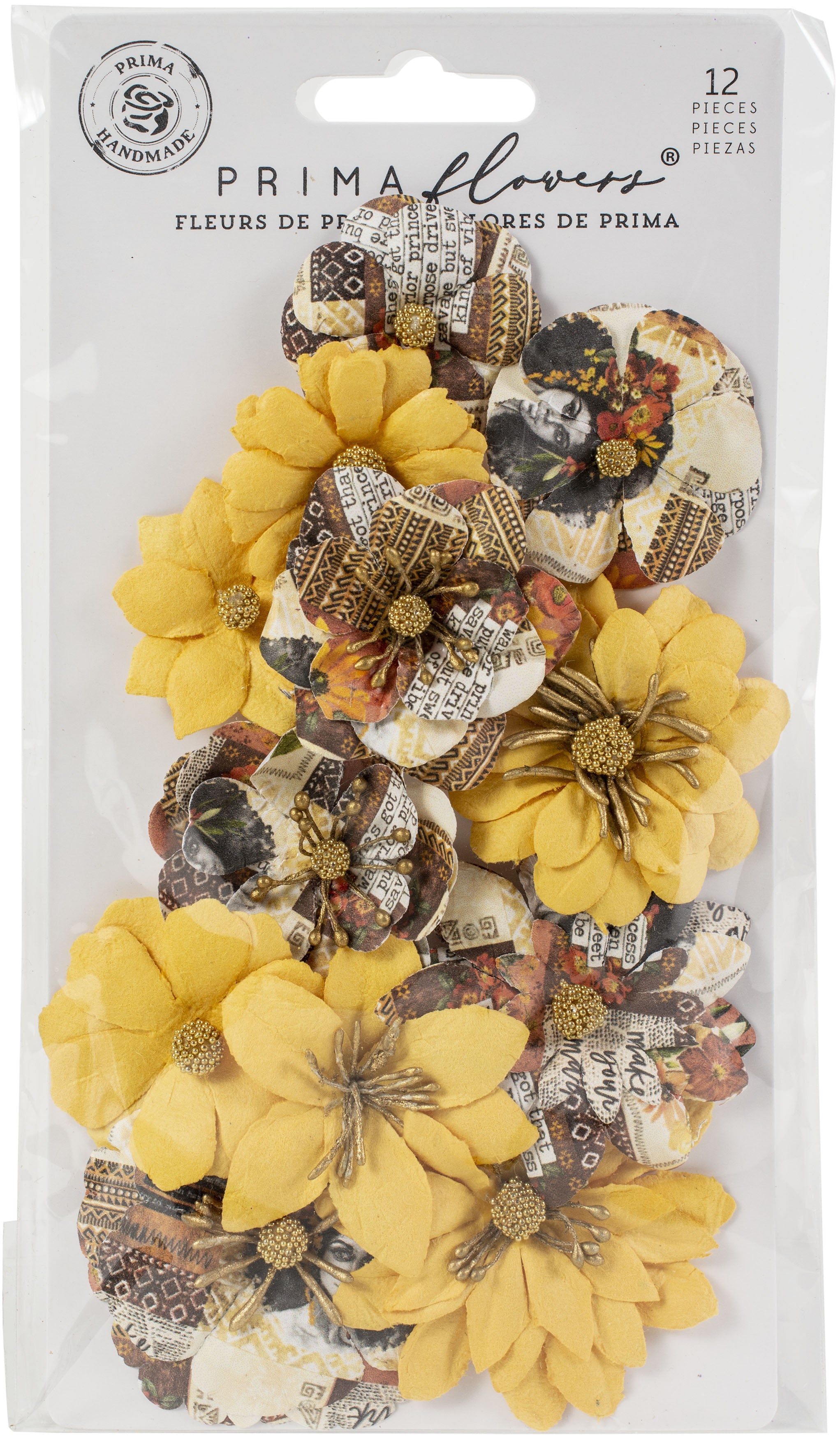 Prima Marketing Mulberry Paper Flowers Colorful Beauty/Diamond