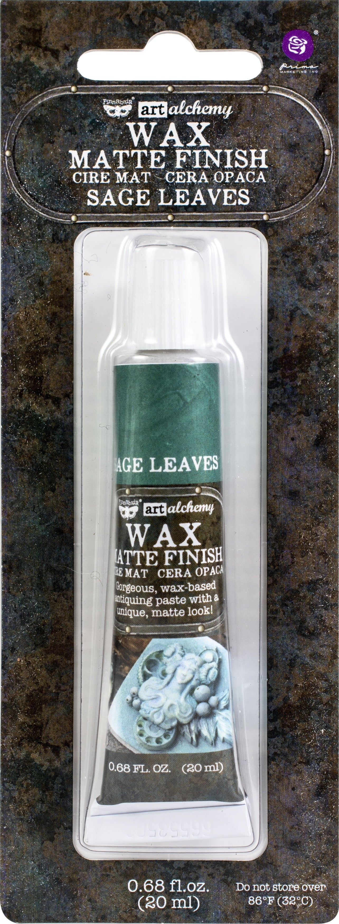 Finnabair Art Alchemy Matte Wax .68 Fluid Ounce Sage Leaves