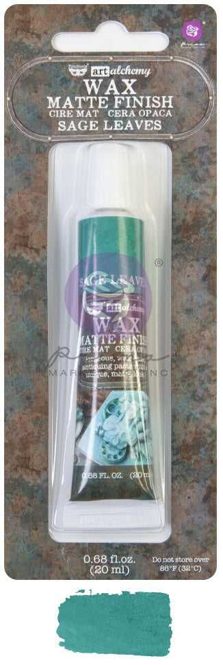 Finnabair Art Alchemy Matte Wax .68 Fluid Ounce Sage Leaves