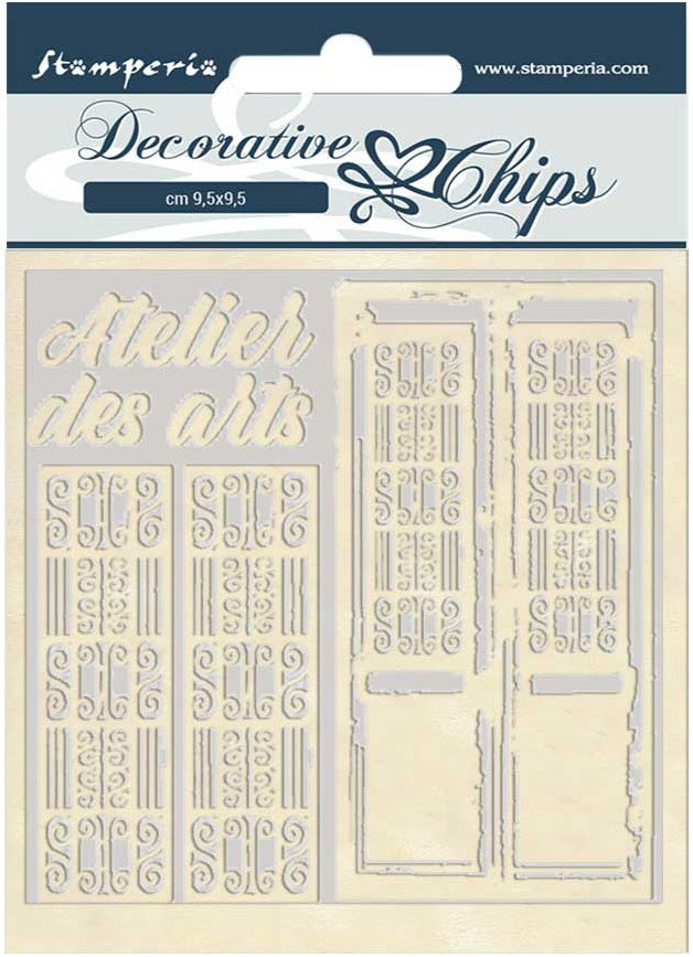 Stamperia Decorative Chips 5.5"X5.5"-Atelier Des Arts Door