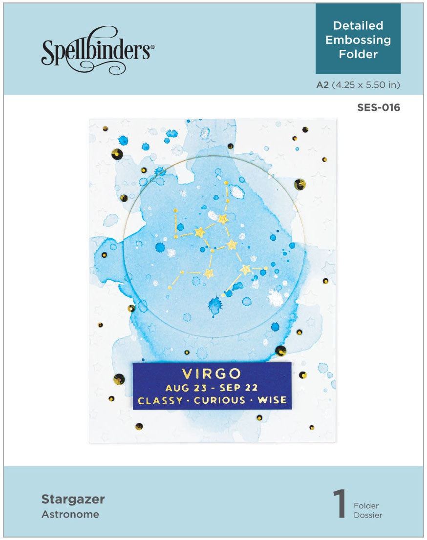 Spellbinders Embossing Folder Stargazer