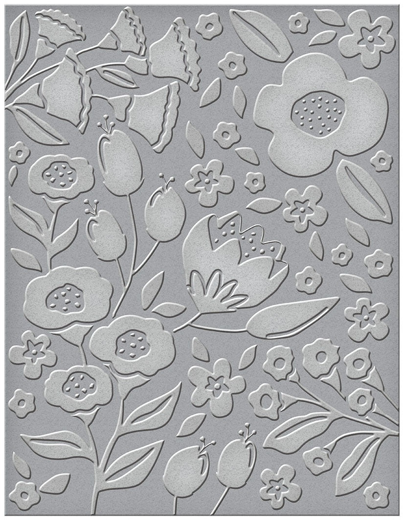 Spellbinders Embossing Folder Simply Perfect Florets