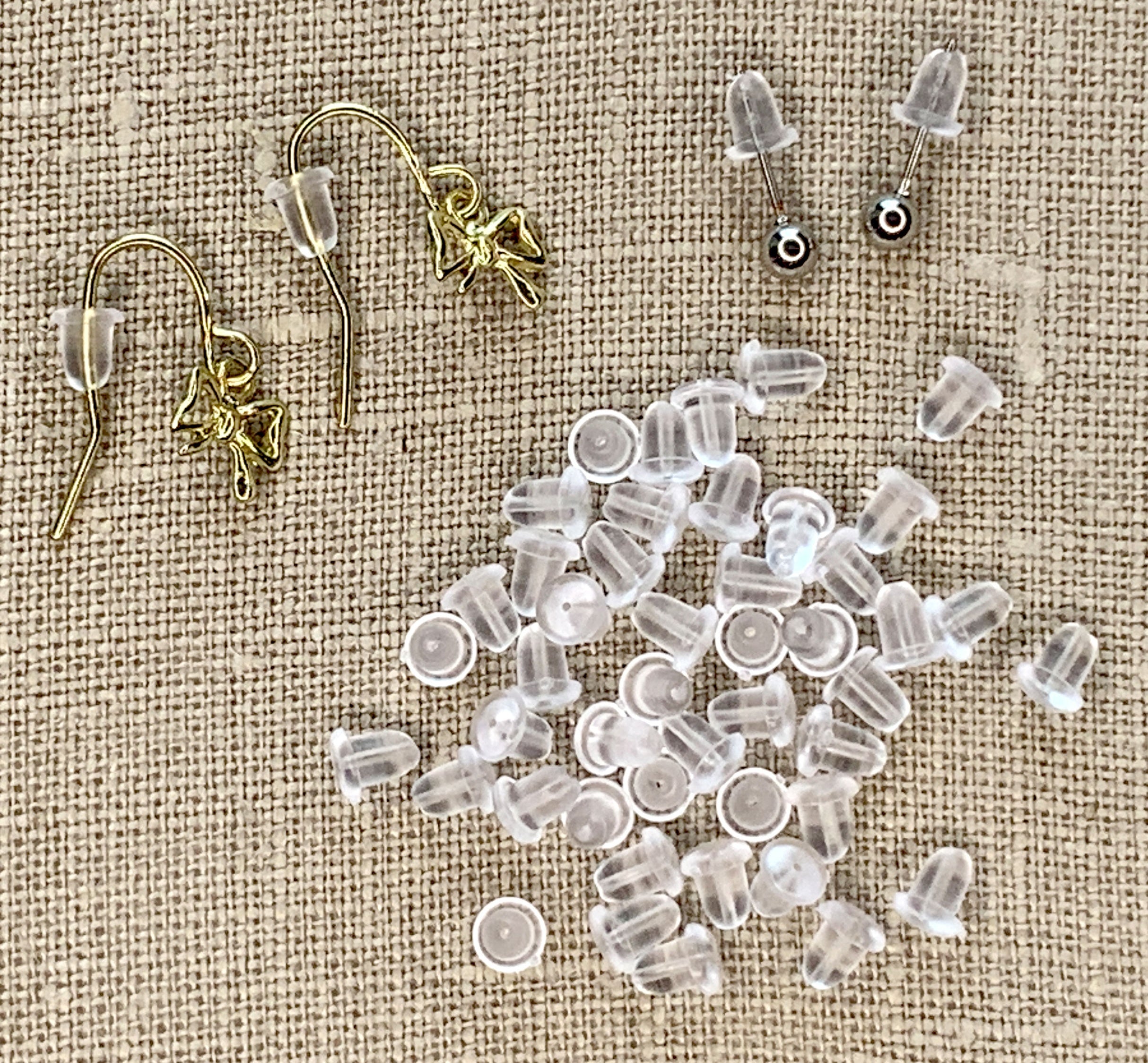 Rubber Earring Backs 50/Pkg 