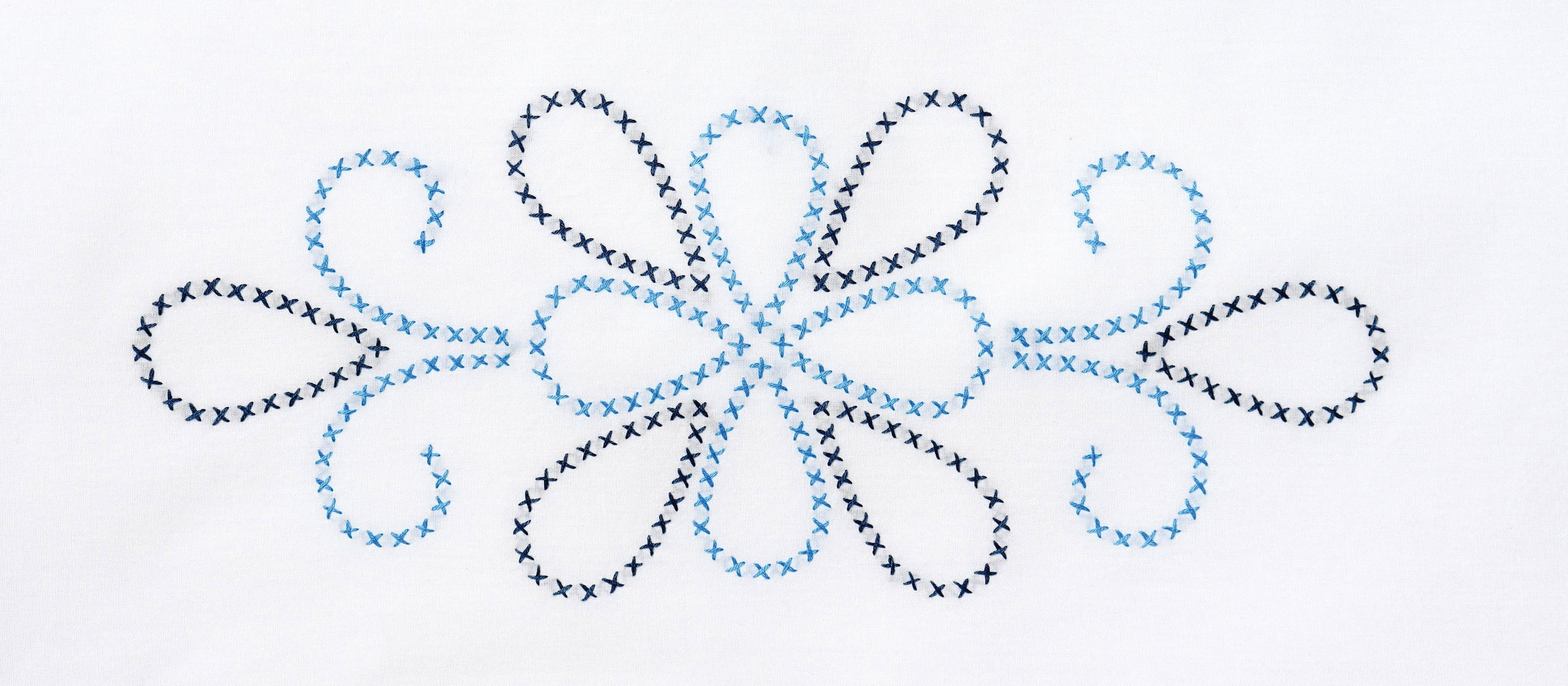Jack Dempsey Stamped Pillowcases W/White Perle Edge 2/Pkg XX Design