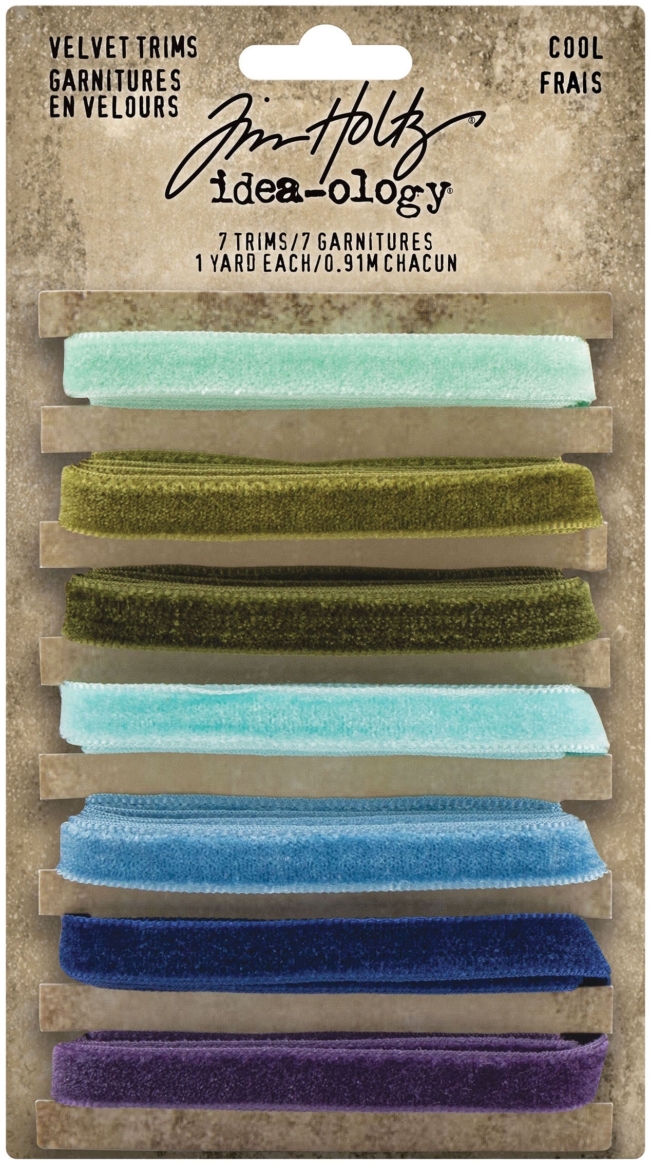 Idea-Ology Velvet Trims 7/Pkg Cool
