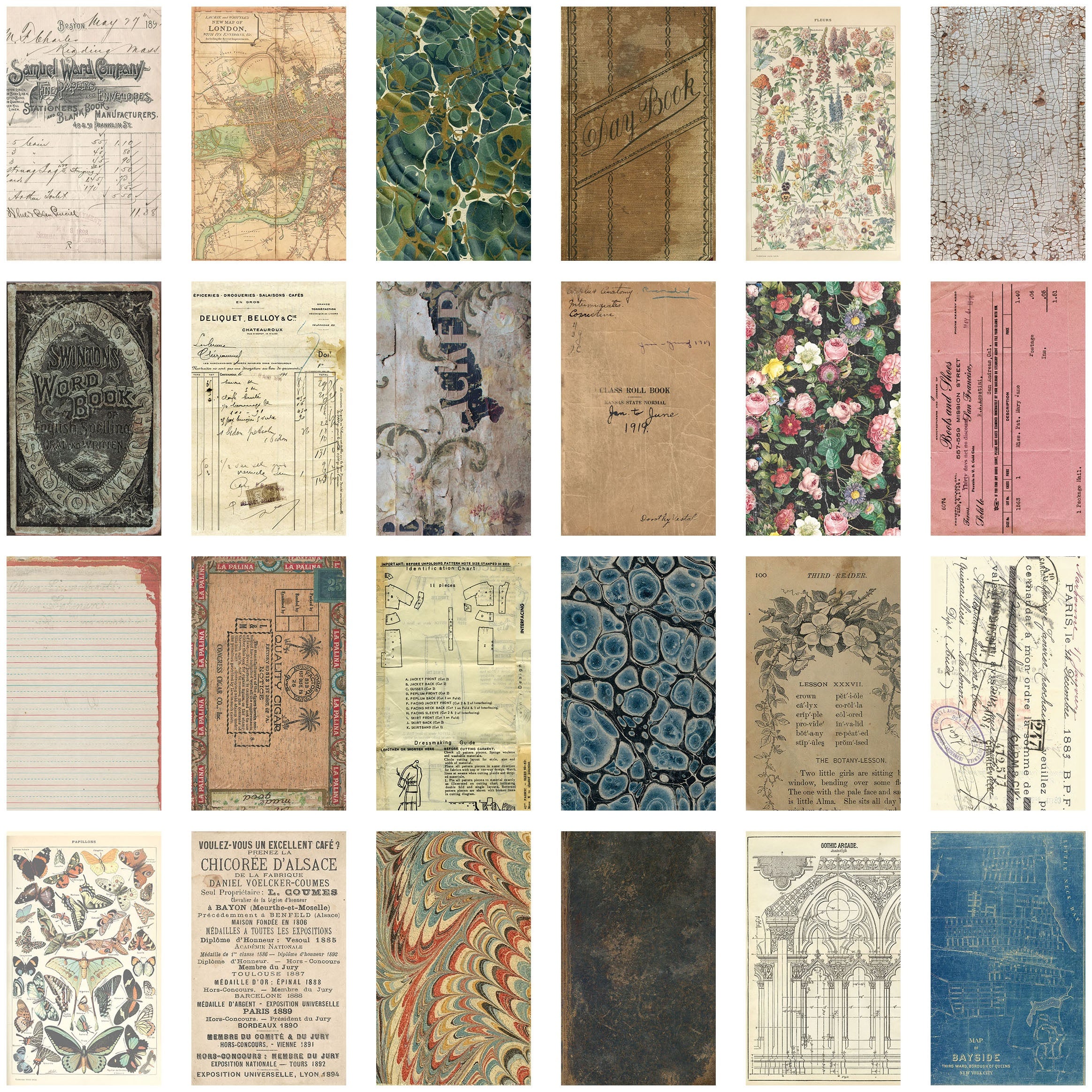 Idea-Ology Backdrops Double-Sided Cardstock 6"X10" 24/Pkg Volume #1