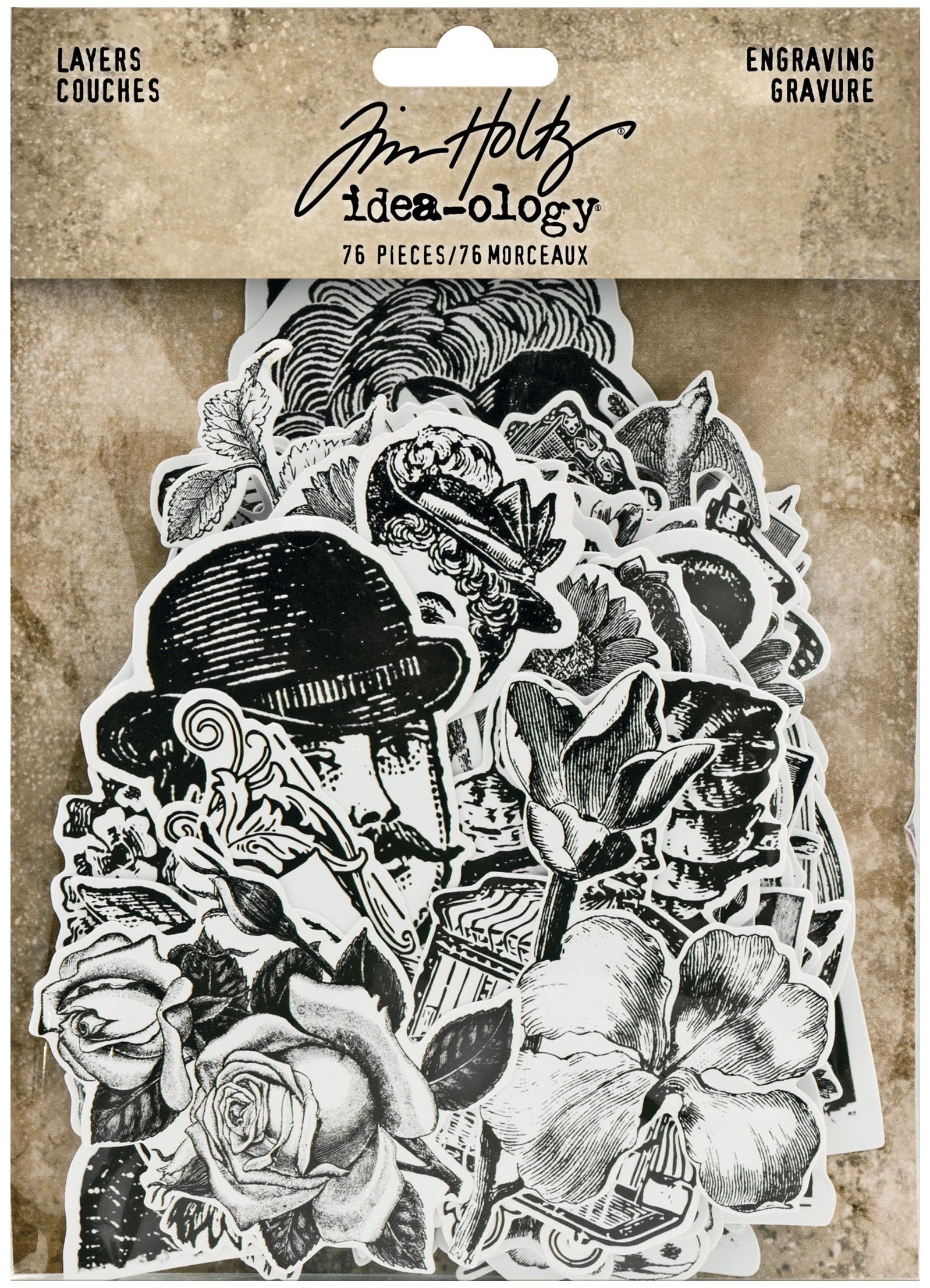 Idea-Ology Layers Die-Cuts 76/Pkg Engraving