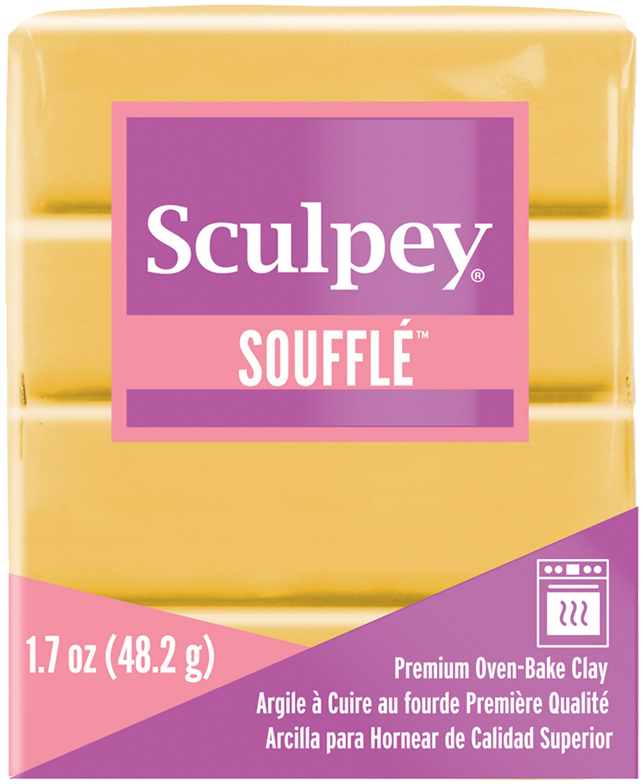 Sculpey Souffle Clay 2oz-Yellow Orchre