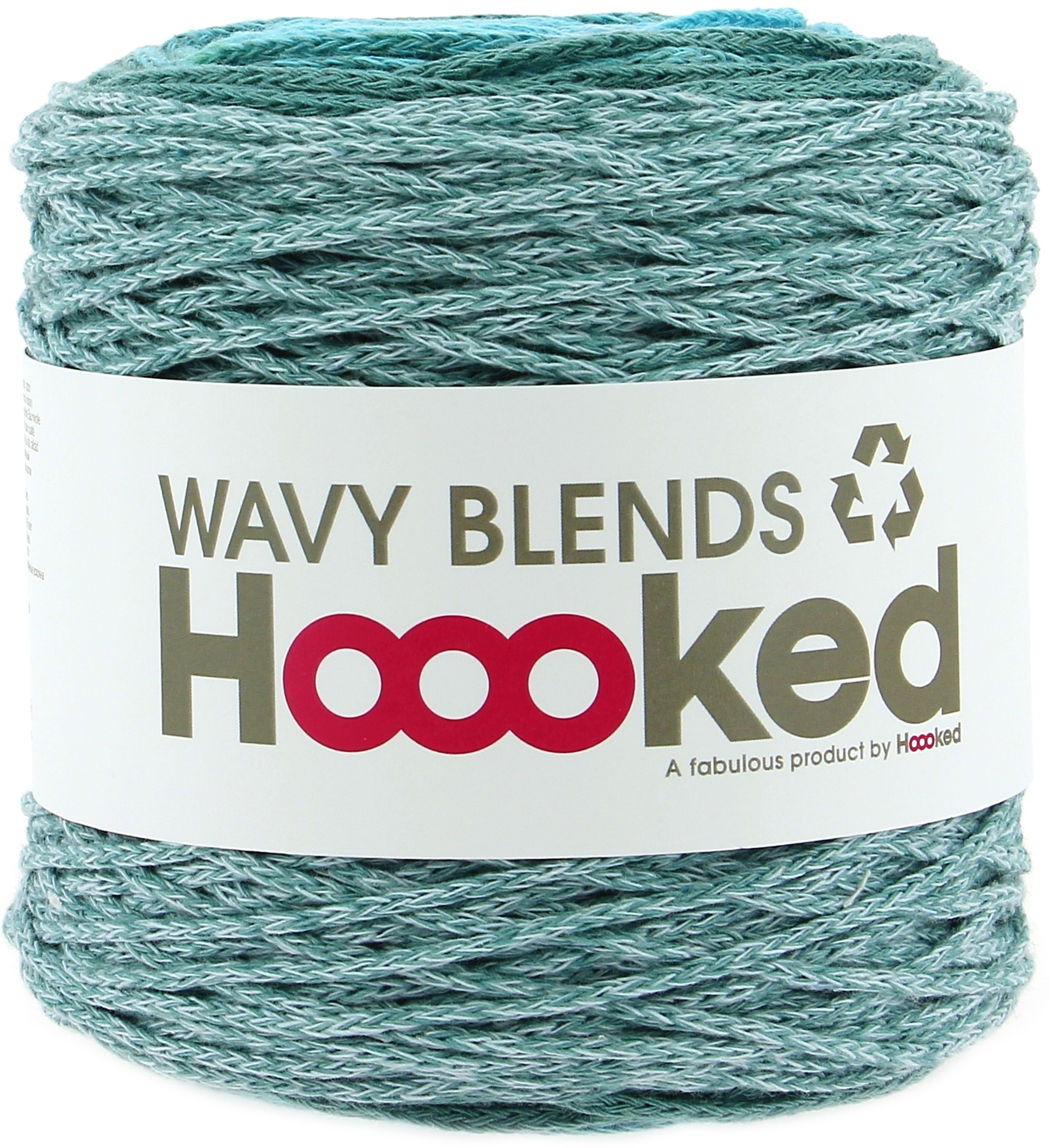 Hoooked Wavy Blends Yarn Sea Splash