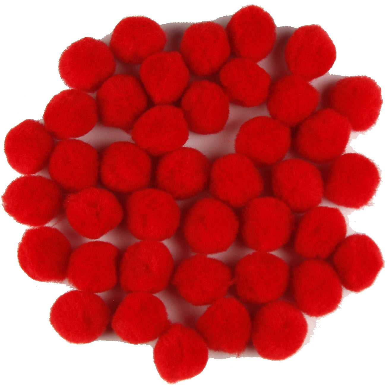 Touch Of Nature 1" Pom-Poms 40/Pkg Red