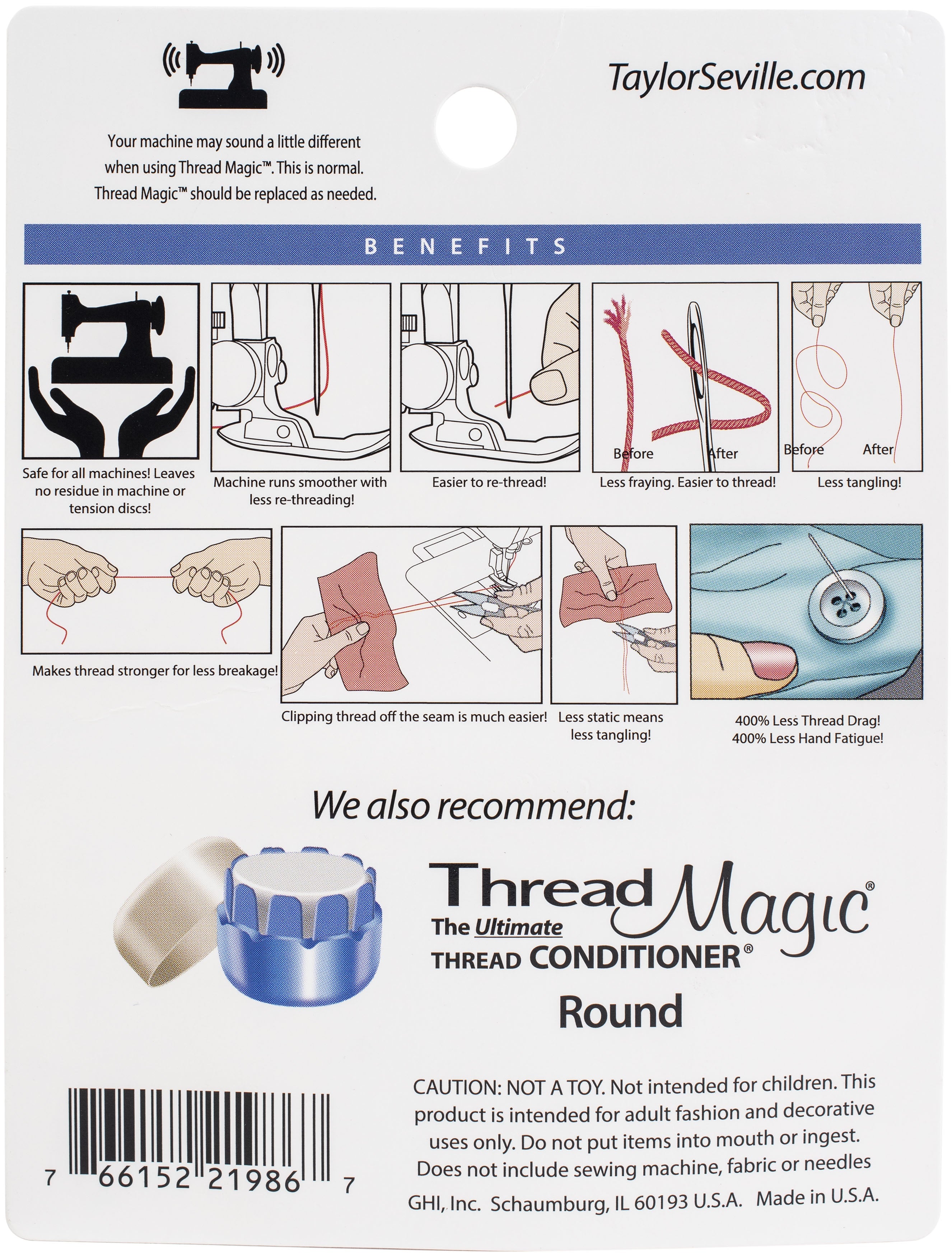 Taylor Seville Thread Magic Square W/Cutter 