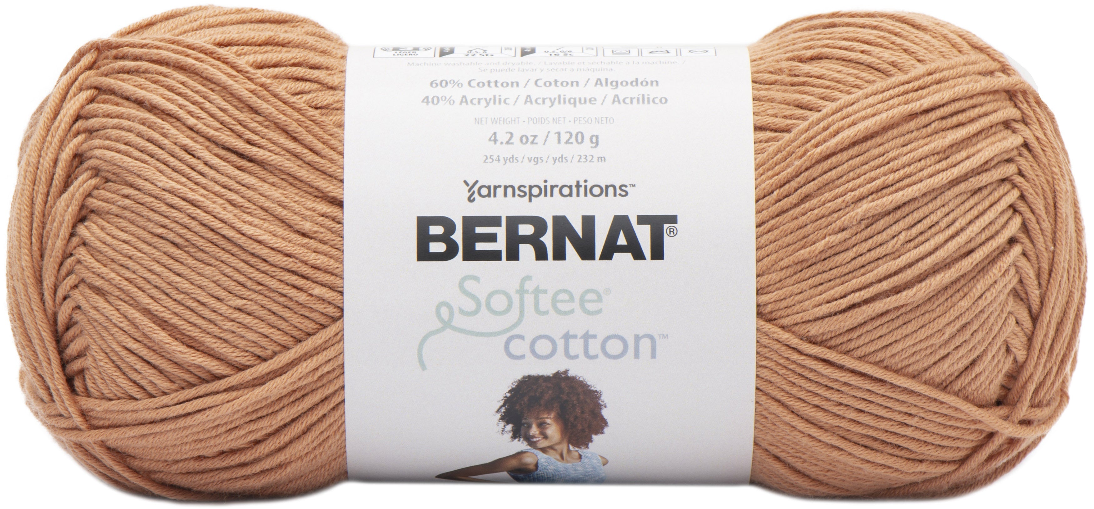 Bernat Softee Cotton Yarn Sandstone