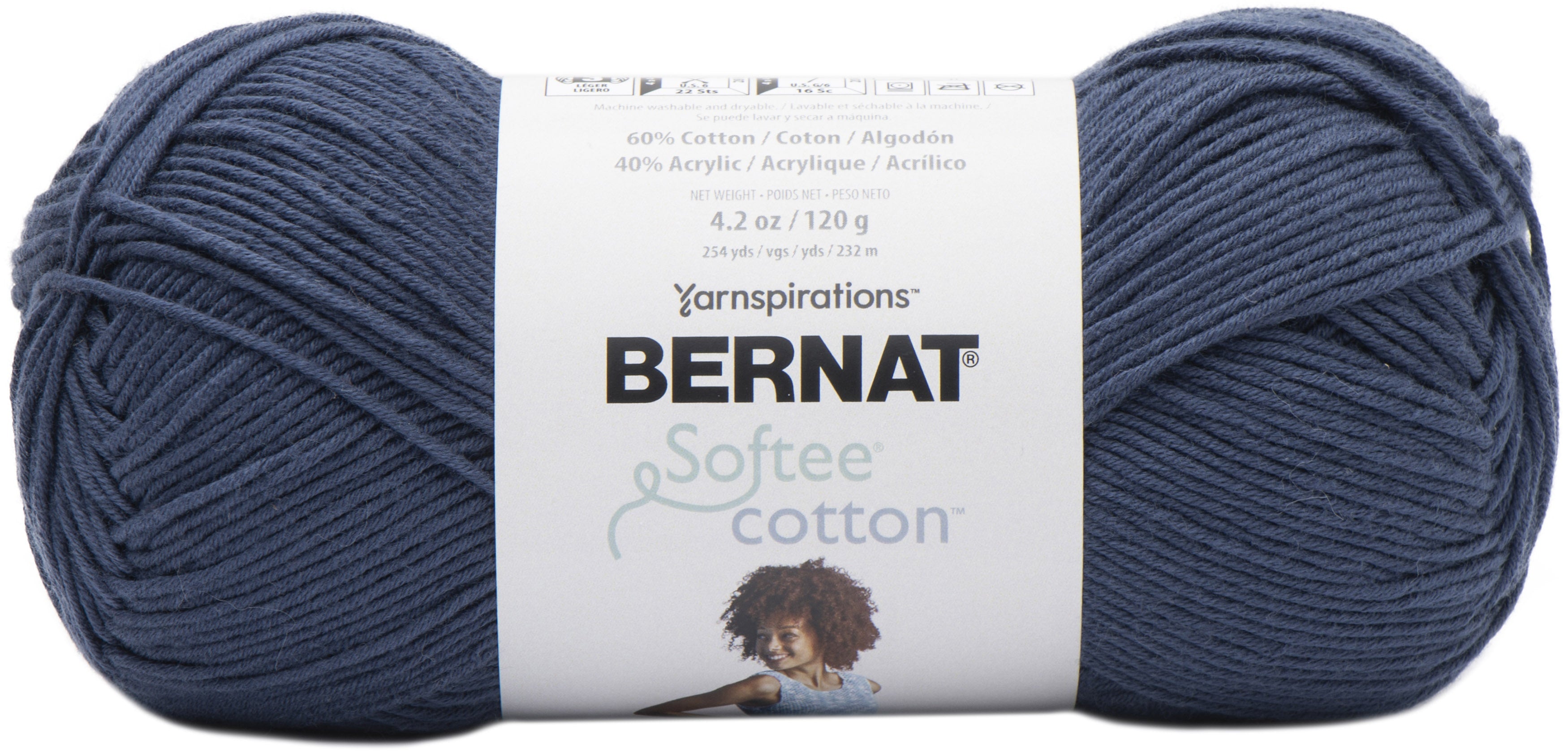 Bernat Softee Cotton Yarn-Seaside Blue