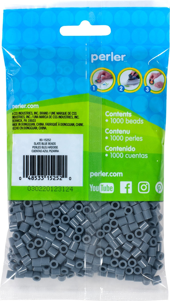 Perler Beads 1,000/Pkg Slate Blue
