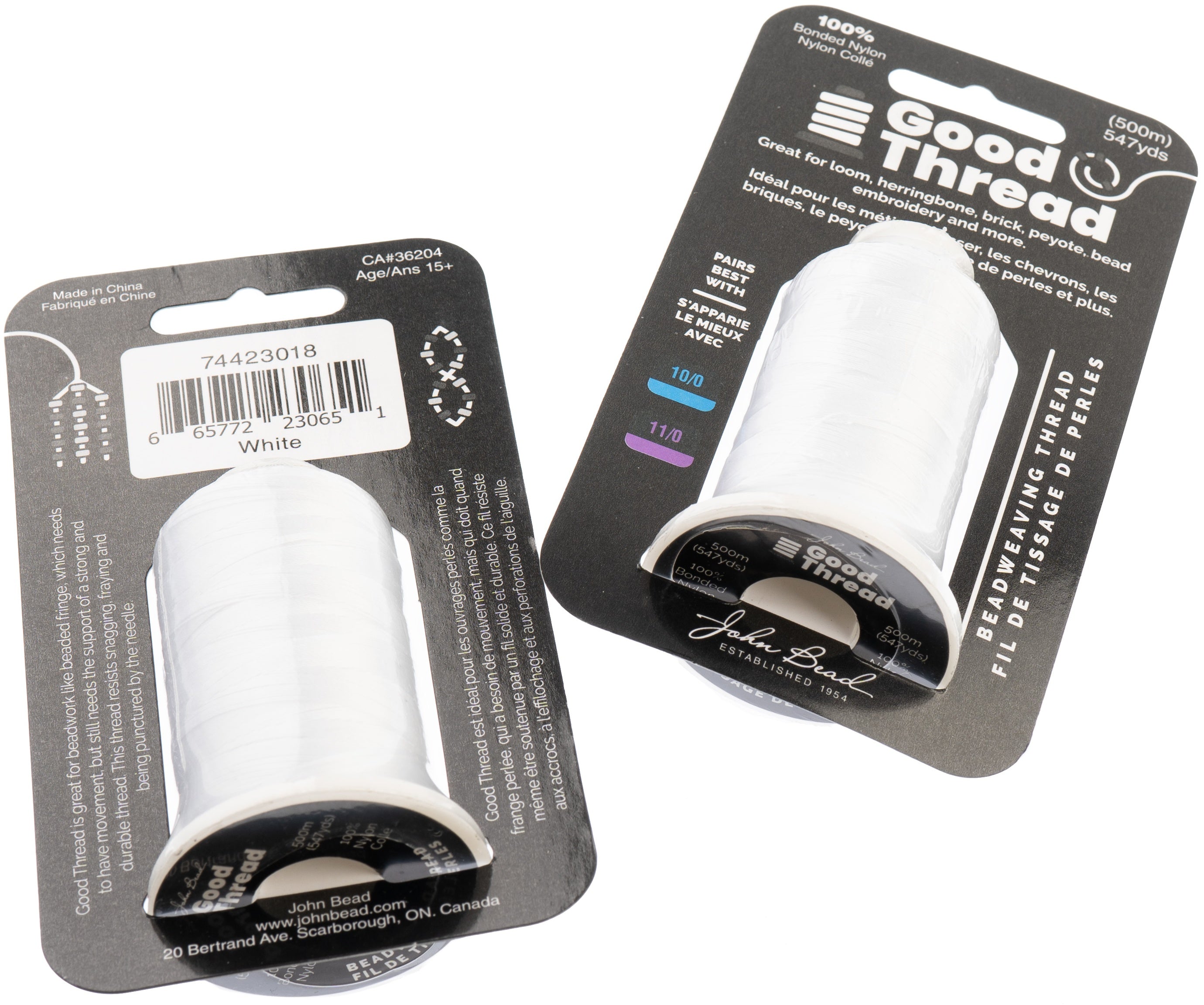 John Bead Good Thread 500m Spool White
