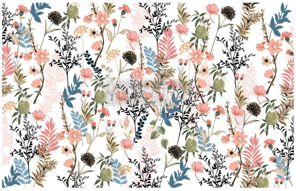 Prima Re-Design Decoupage Decor Tissue Paper 19"X30" 2/Pkg Pretty Meadows