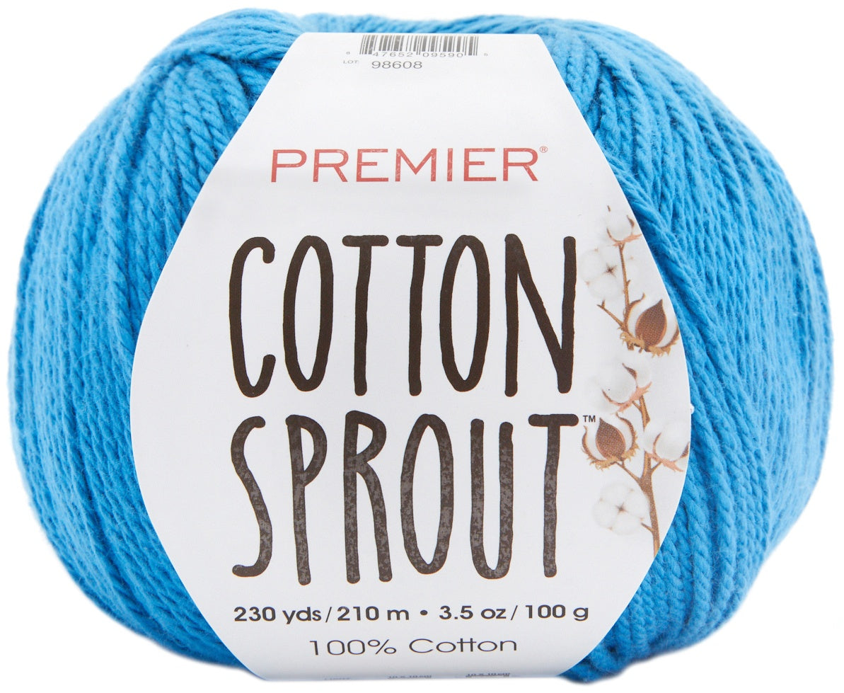 Premier Yarns Cotton Sprout Yarn Blue