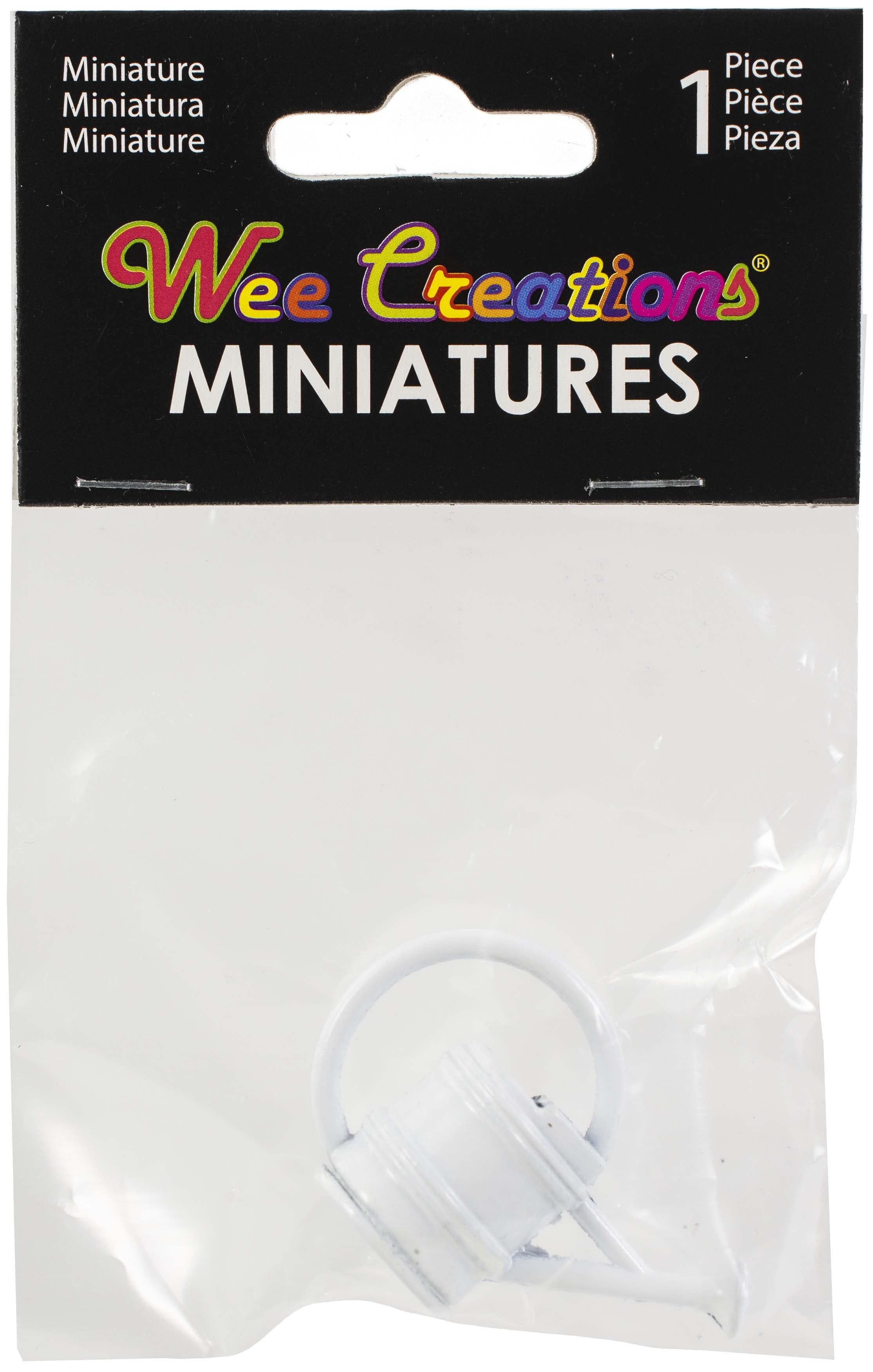 Touch Of Nature Wee Creations Miniature 1" White Watering Can