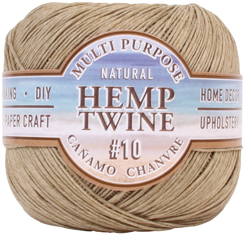 Hemptique Hemp Twine Ball 10lb 400' .5mm, Natural