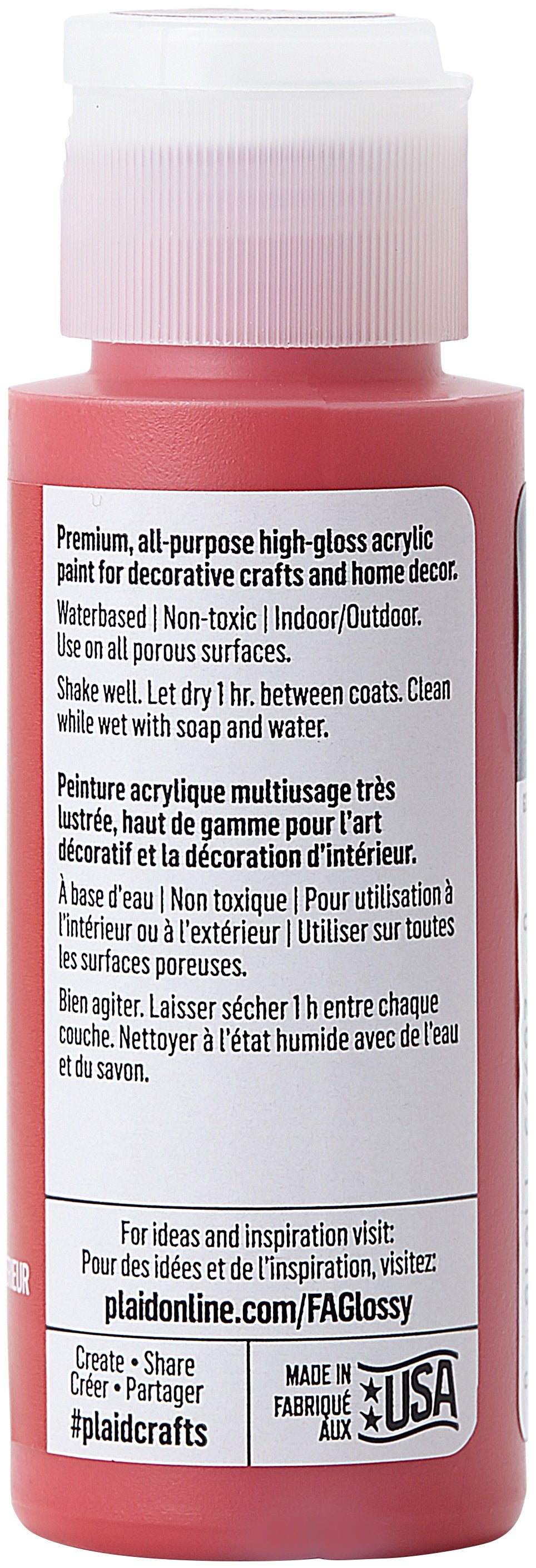 FolkArt Glossy Paint 2oz Radiant Red