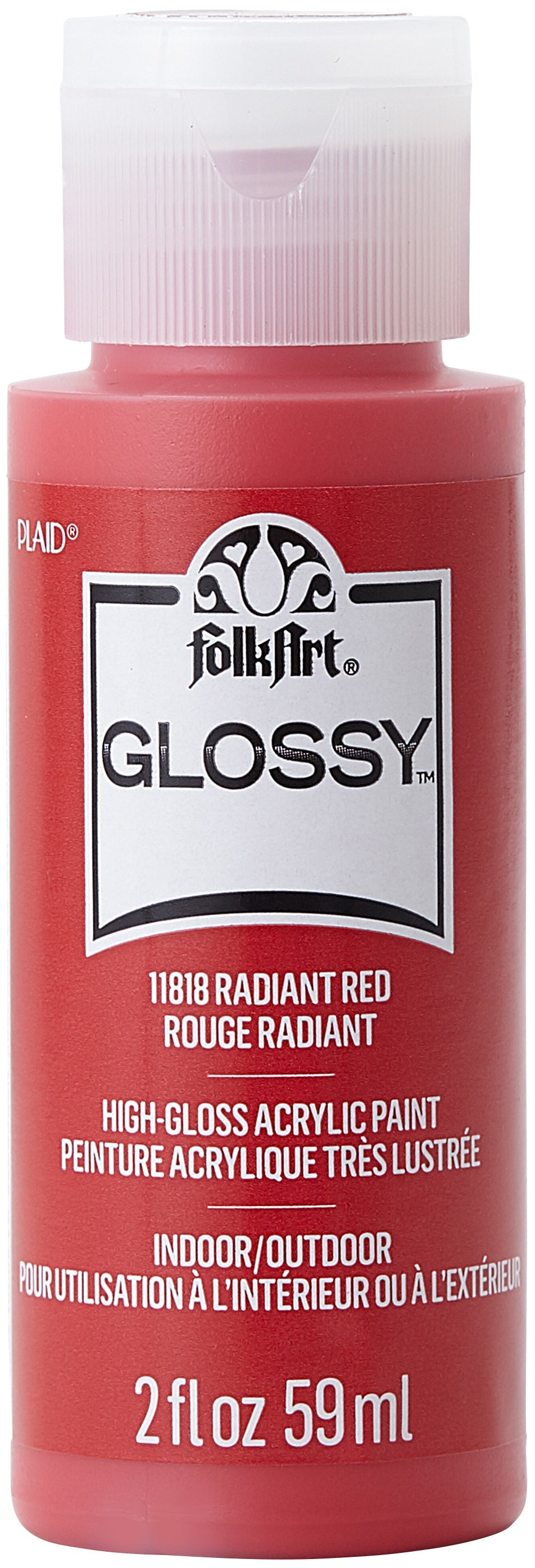 FolkArt Glossy Paint 2oz Radiant Red