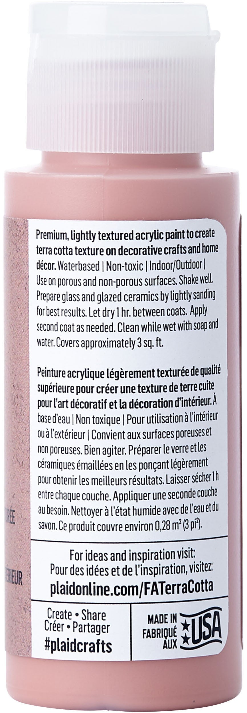 FolkArt Terra Cotta Paint 2oz Earthy Rose