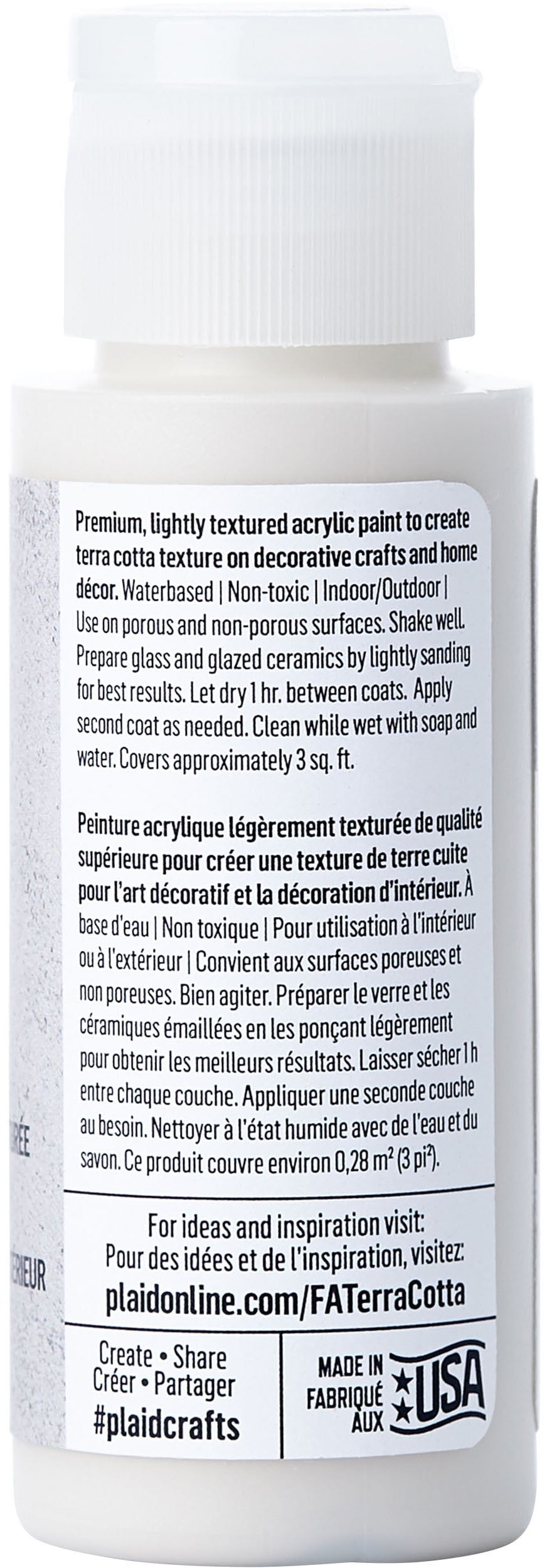 FolkArt Terra Cotta Paint 2oz Cool Concrete