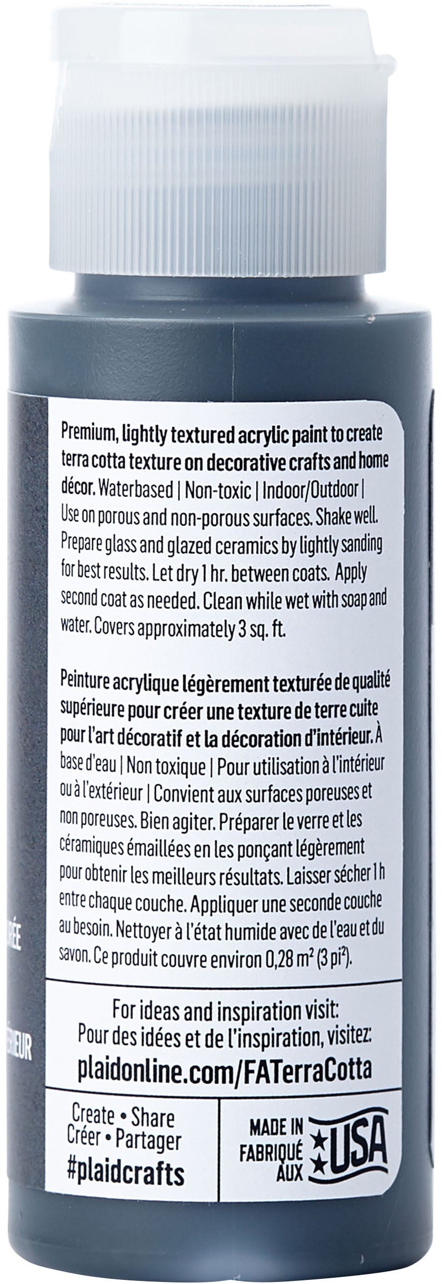 FolkArt Terra Cotta Paint 2oz Obsidian