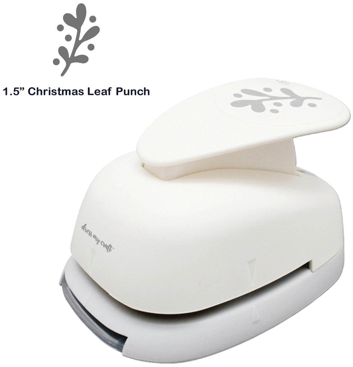 Dress My Craft Paper Punch 1.5" Christmas Leaf