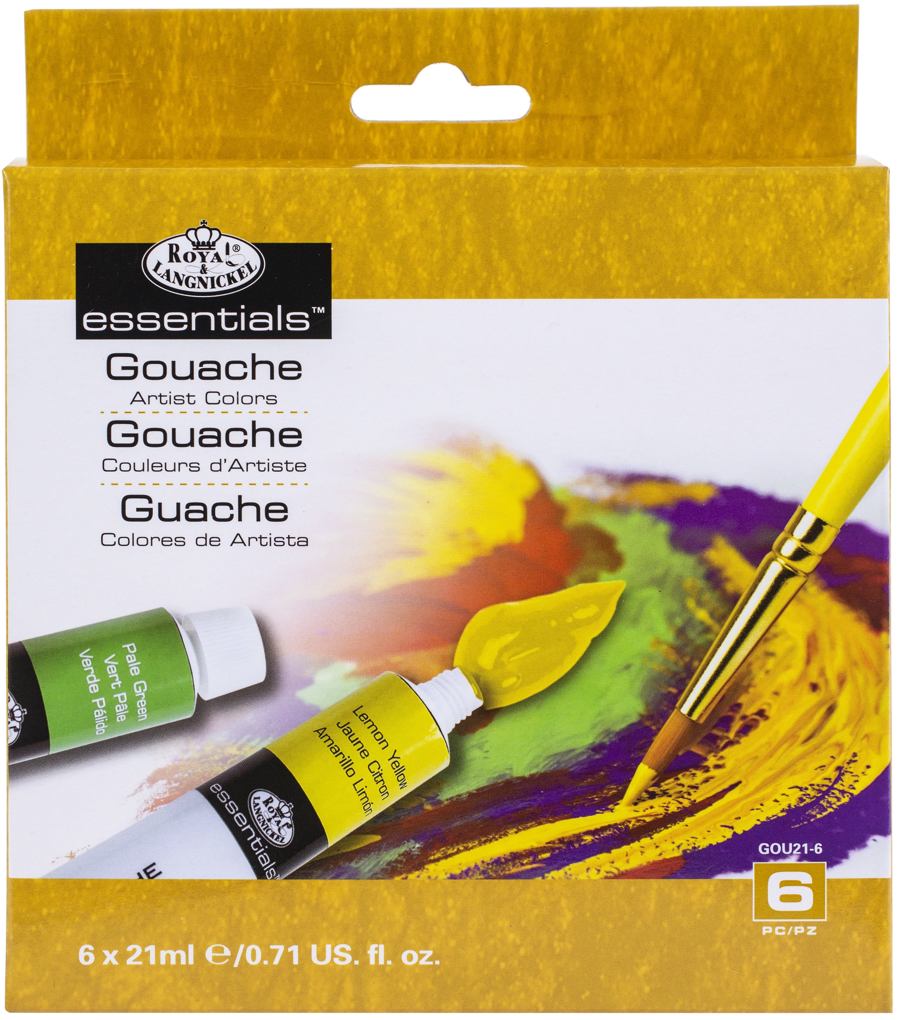 Royal & Langnickel(R) Essentials(TM) Gouche Paint 21ml 6/Pkg