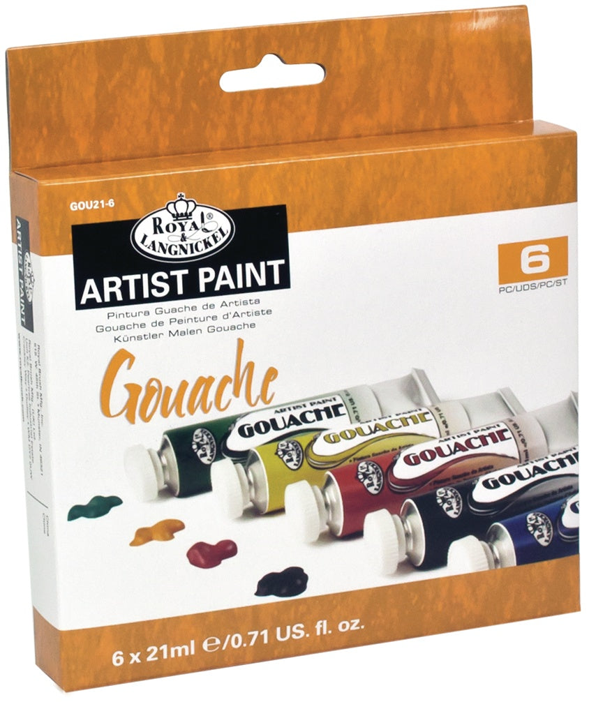 Royal & Langnickel(R) Essentials(TM) Gouche Paint 21ml 6/Pkg
