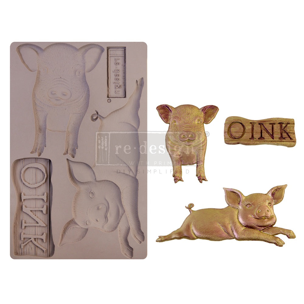 Prima Marketing Re-Design Mould 5"X8"X8mm Farm Friends